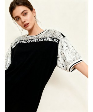 Kolej Yaka T-Shirt Elbise